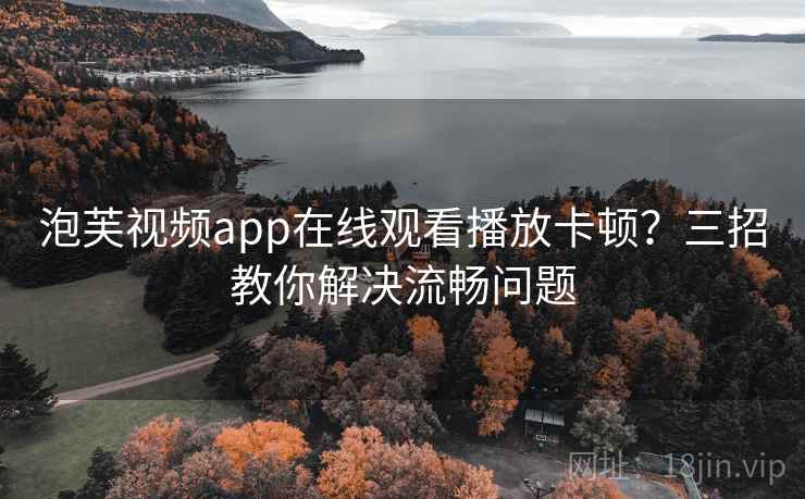 泡芙视频app在线观看播放卡顿？三招教你解决流畅问题  第1张