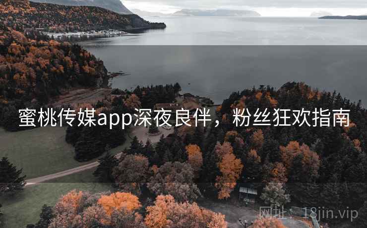 蜜桃传媒app深夜良伴，粉丝狂欢指南  第1张