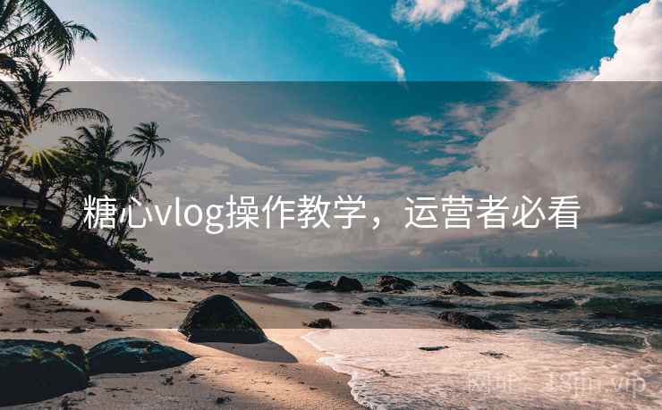 糖心vlog操作教学，运营者必看  第2张