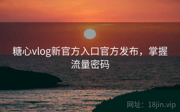 糖心vlog新官方入口官方发布,掌握流量密码 第2张 糖心vlog新官方入口官方发布,掌握流量密码 第2张